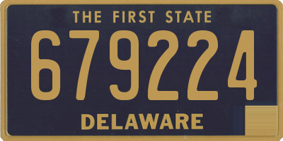 DE license plate 679224