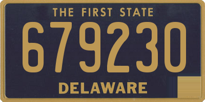 DE license plate 679230