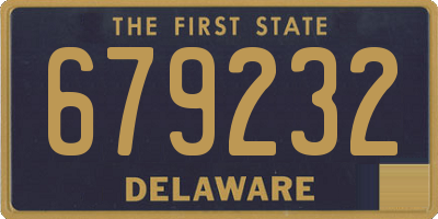 DE license plate 679232