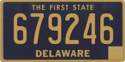 DE license plate 679246