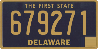 DE license plate 679271