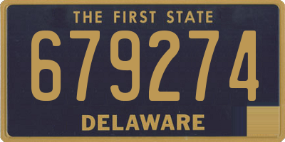 DE license plate 679274