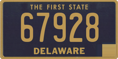 DE license plate 67928