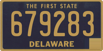 DE license plate 679283