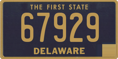 DE license plate 67929