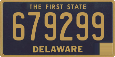DE license plate 679299