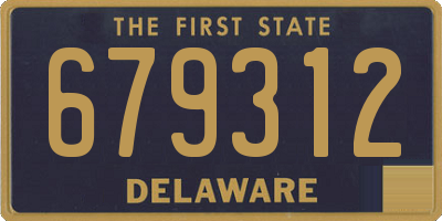 DE license plate 679312