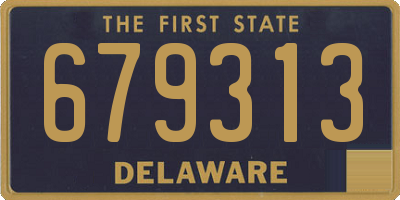 DE license plate 679313