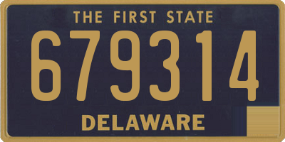 DE license plate 679314