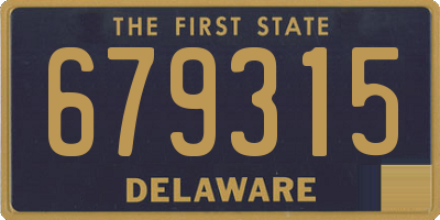 DE license plate 679315