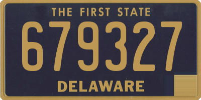 DE license plate 679327