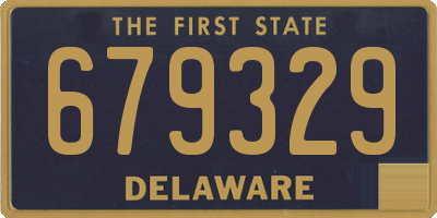 DE license plate 679329