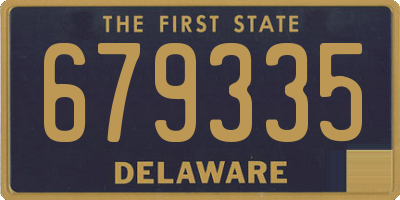 DE license plate 679335