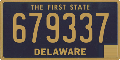 DE license plate 679337