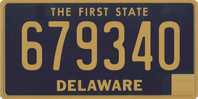 DE license plate 679340