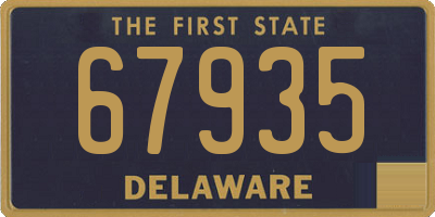 DE license plate 67935