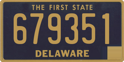 DE license plate 679351