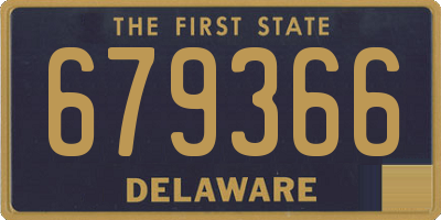 DE license plate 679366