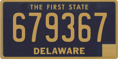 DE license plate 679367