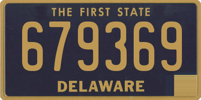 DE license plate 679369