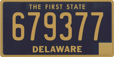 DE license plate 679377