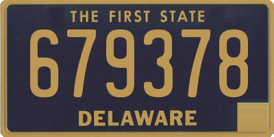 DE license plate 679378