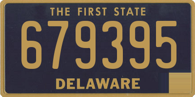DE license plate 679395