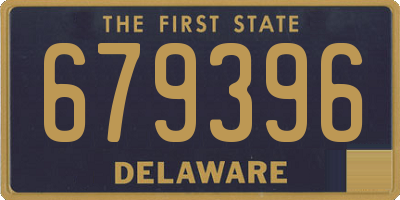 DE license plate 679396