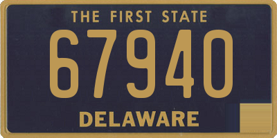 DE license plate 67940