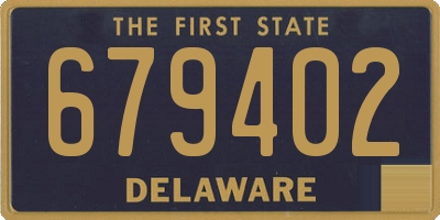 DE license plate 679402