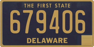 DE license plate 679406