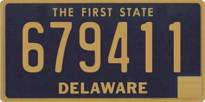 DE license plate 679411
