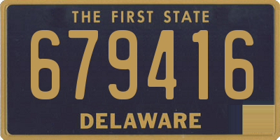 DE license plate 679416