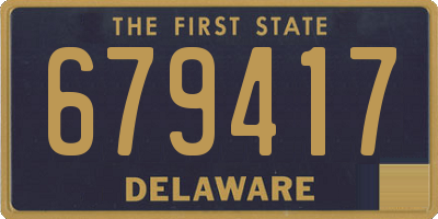 DE license plate 679417