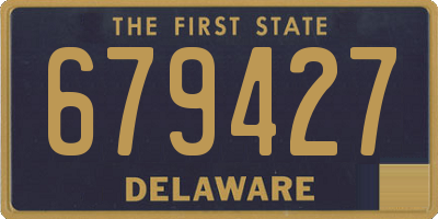 DE license plate 679427