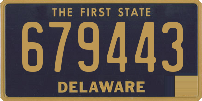 DE license plate 679443