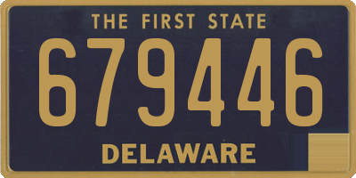 DE license plate 679446