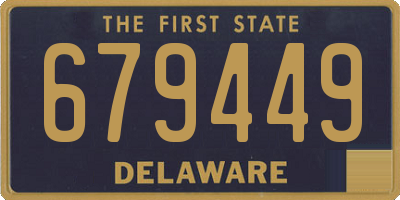 DE license plate 679449