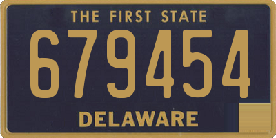 DE license plate 679454