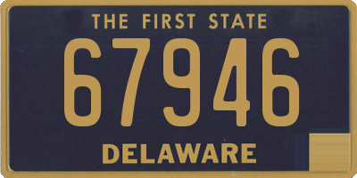 DE license plate 67946