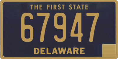 DE license plate 67947