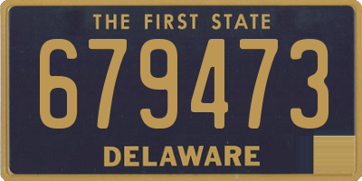 DE license plate 679473
