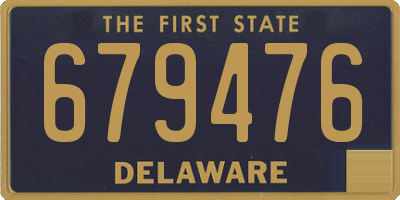 DE license plate 679476
