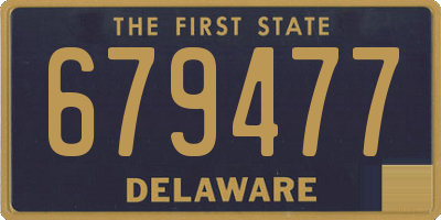 DE license plate 679477
