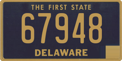 DE license plate 67948