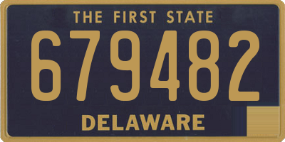 DE license plate 679482