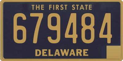 DE license plate 679484