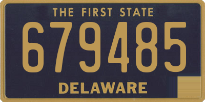DE license plate 679485