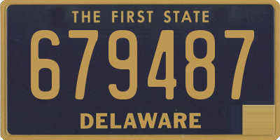 DE license plate 679487