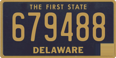 DE license plate 679488